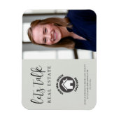 プロフェッショナル連絡情報写真実在財産 マグネット (縦)