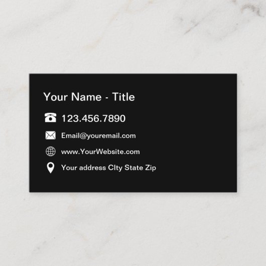 プロフェッショナル連絡 名刺 (正面)