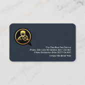 プロフェッショナル運転手金ゴールドライン 名刺 (裏面)