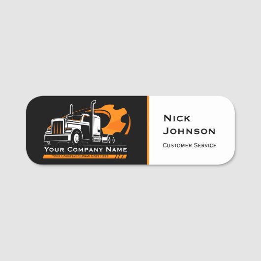 プロフェッショナル運送運送運送会社の修理 名札 (正面)