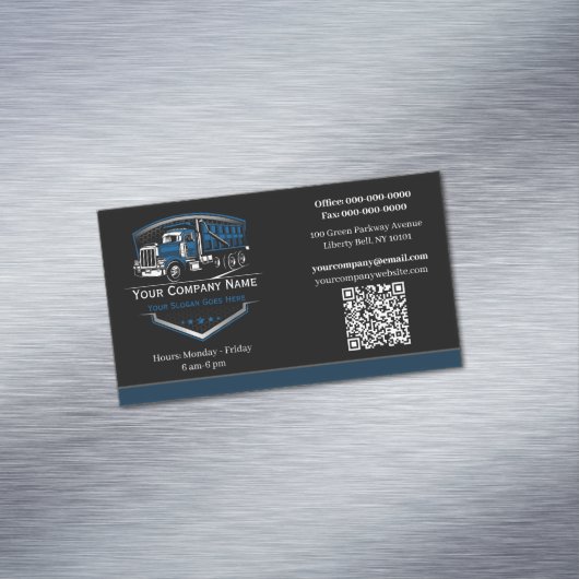 プロフェッショナル運送運送運送会社QRコード マグネット名刺 (インサイチュ)
