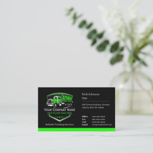 プロフェッショナル運送運送運送会社QRコード 名刺 (スタンド正面)