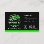 プロフェッショナル運送運送運送会社QRコード 名刺 (正面)