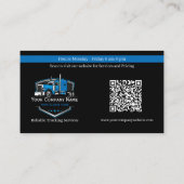 プロフェッショナル運送運送運送会社QRコード 名刺 (裏面)