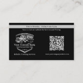 プロフェッショナル運送運送運送会社QRコード 名刺 (裏面)