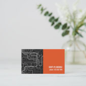 プロフェッショナル配管会社 名刺 (スタンド正面)