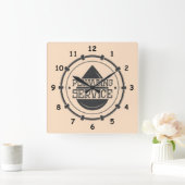 プロフェッショナル配管工サービス スクエア壁時計 (ホーム)