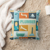 プロフェッショナル配管機象徴的に設計 クッション (ブランケット)