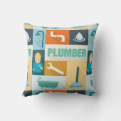 プロフェッショナル配管機象徴的に設計 クッション (裏面)