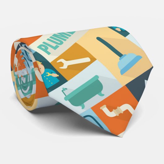 プロフェッショナル配管機象徴的に設計 ネクタイ (ロール)