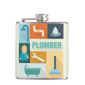 プロフェッショナル配管機象徴的に設計 フラスク (正面)