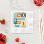 プロフェッショナル配管機象徴的に設計 縁ありカクテルナプキン (インサイチュ)