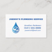 プロフェッショナル配管水道配管工 名刺 (正面)