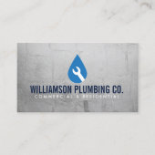 プロフェッショナル配管用ロゴフェイクメタル 名刺 (正面)