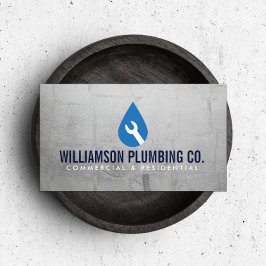 プロフェッショナル配管用ロゴフェイクメタル 名刺