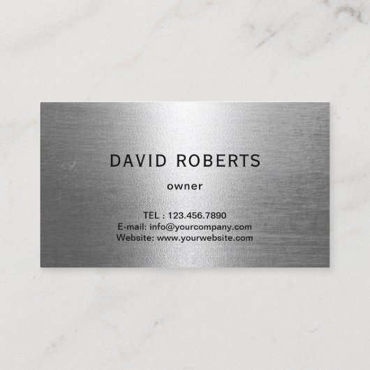 プロフェッショナル配管用金属配管設備 名刺 (裏面)