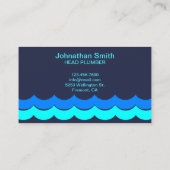 プロフェッショナル配管設備青配管工 名刺 (裏面)