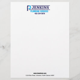 プロフェッショナル配管設備 レターヘッド