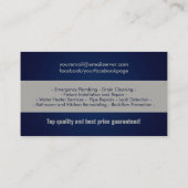 プロフェッショナル配管設備 名刺 (裏面)