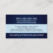 プロフェッショナル配管設備 名刺 (裏面)