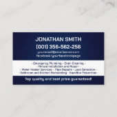 プロフェッショナル配管設備 名刺 (裏面)