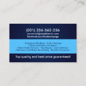 プロフェッショナル配管設備 名刺 (裏面)