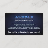 プロフェッショナル配管設備 名刺 (裏面)