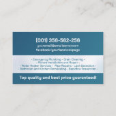 プロフェッショナル配管設備 名刺 (裏面)