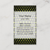 プロフェッショナル酸緑水玉模様模様 名刺 (裏面)