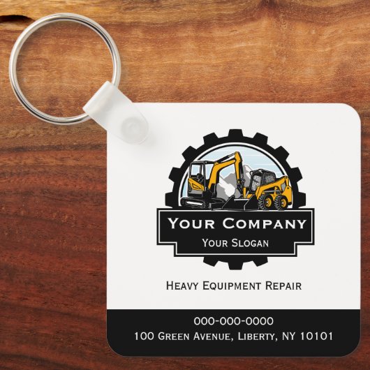 プロフェッショナル重機修理会社 キーホルダー (正面)