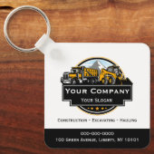 プロフェッショナル重機建築会社 キーホルダー (正面)