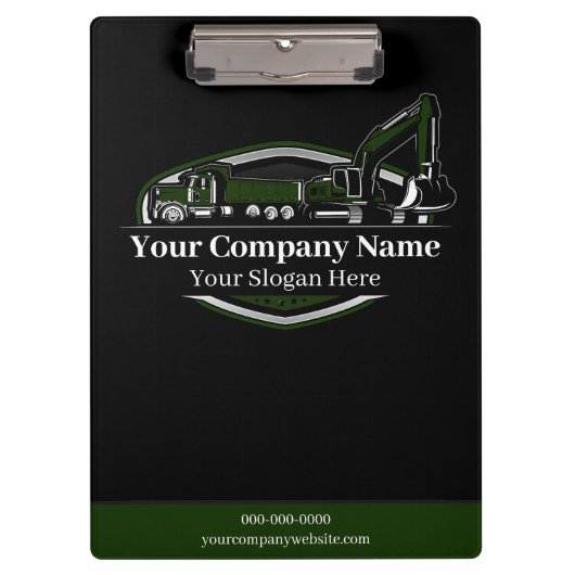 プロフェッショナル重機建築会社 クリップボード (正面)