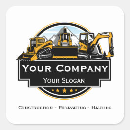 プロフェッショナル重機建築会社 スクエアシール