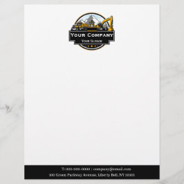 プロフェッショナル重機建築会社 レターヘッド