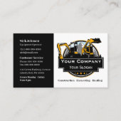 プロフェッショナル重機建築会社 名刺 (正面)