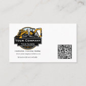 プロフェッショナル重機建築会社 名刺 (裏面)