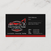 プロフェッショナル重機建築会社 名刺 (正面)