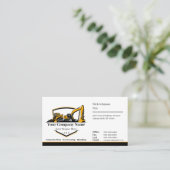 プロフェッショナル重機建築会社 名刺 (スタンド正面)