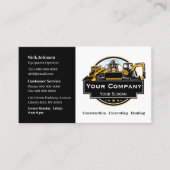 プロフェッショナル重機建築会社 名刺 (正面)