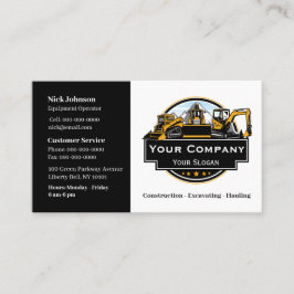 プロフェッショナル重機建築会社 名刺