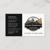 プロフェッショナル重機建築会社 名刺 (正面)