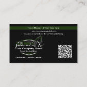 プロフェッショナル重機建築会社 名刺 (裏面)