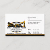 プロフェッショナル重機建築会社 名刺 (正面)