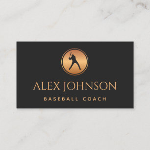 プロフェッショナル野球コーチチームエージェント金ゴールドブラック 名刺