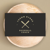 プロフェッショナル野球コーチ選手がクロスこうもり 名刺