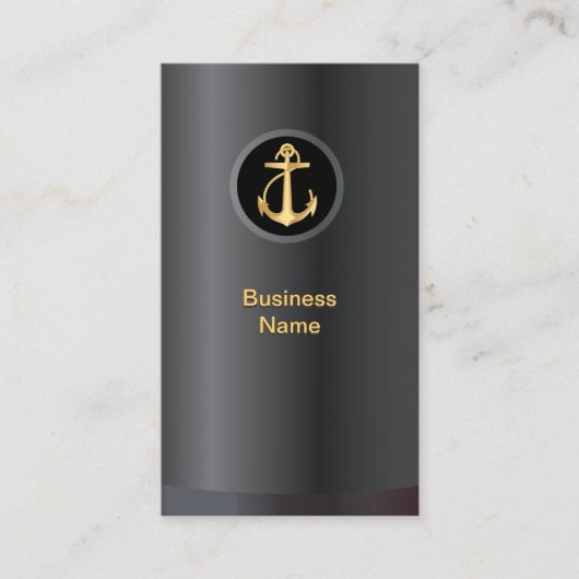 プロフェッショナル金ゴールドいかり名刺 名刺 (正面)