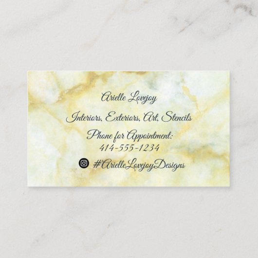 プロフェッショナル金ゴールドとネイビーの名刺 名刺 (裏面)