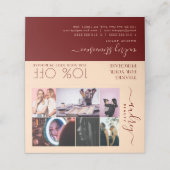 プロフェッショナル金ゴールドとブルゴーニュの署名6枚の写真 ロイヤリティカード (外部開封)