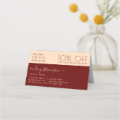 プロフェッショナル金ゴールドとブルゴーニュの署名6枚の写真 ロイヤリティカード (裏面)