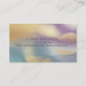 プロフェッショナル金ゴールドグリッター洗浄カラフル 名刺 (裏面)